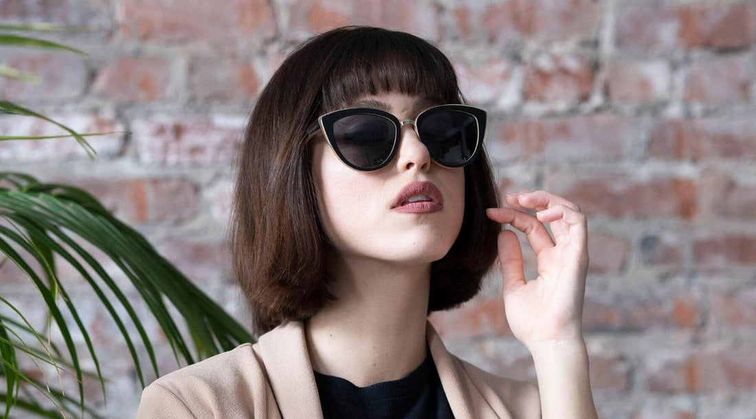 Retro Square Sunglasses Women Brand Designer Bee Metal Frame