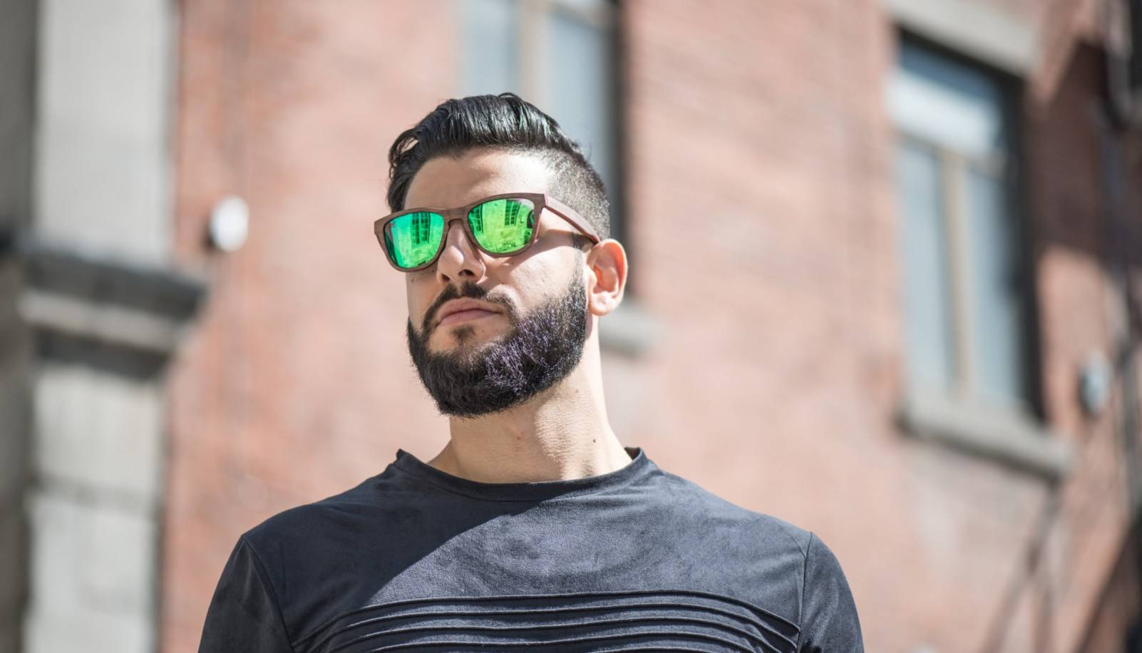 Green mirror sunglasses online