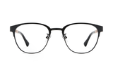 Honest Black, Black Browline Glasses - Front