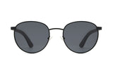 Austin Black , Round Black Metal Sunglasses - Front