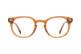 Fierce Brown, Clear Brown Thick Frame Glasses - Front