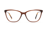 Allure Brown, Cat Eye Brown Acetate Glasses - Front