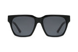 Ava, Black Oversized Square Sunglasses - Front