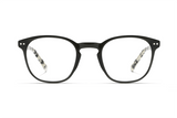 Dare Black, Retro Square Black Acetate Glasses - Front