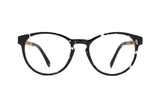 Hope Black, Black Tortoise Oval Glasses - Front