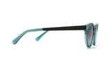 Flash, Clear Blue Round Sunglasses - Side