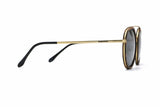 Aspen Gold, Round Double Bridge Sunglasses - Side