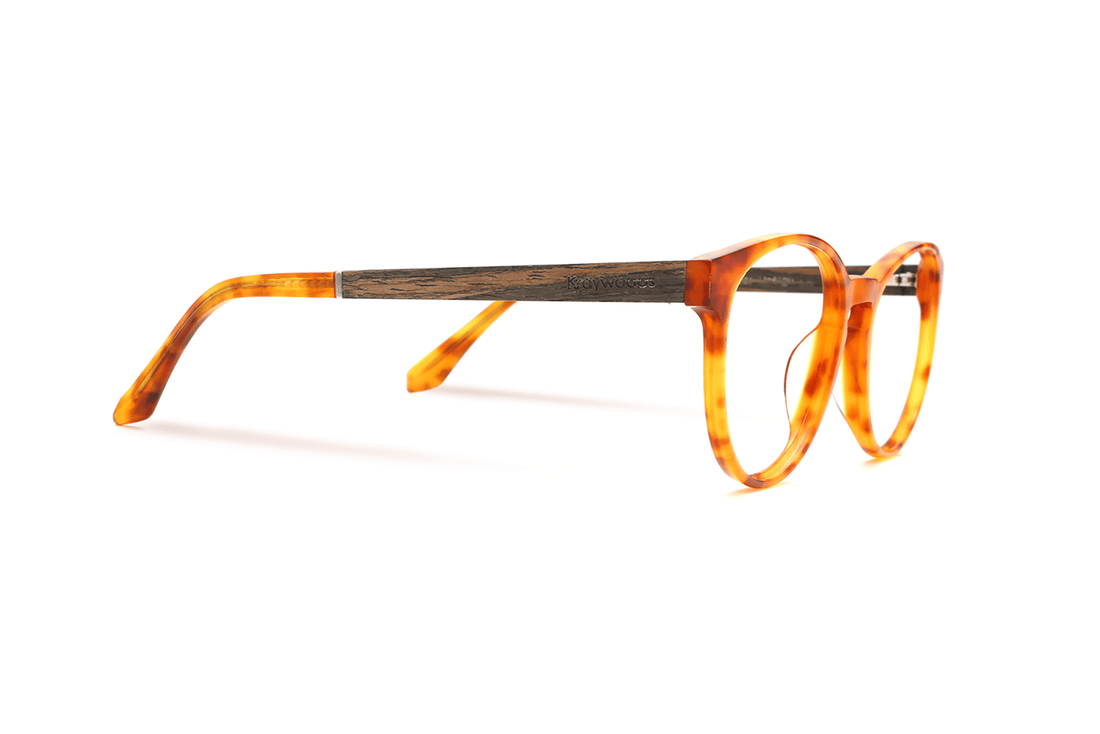 Hope Orange Eyeglasses Side