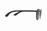 Austin Black , Round Black Metal Sunglasses - Side