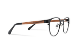 Honest Black, Black Browline Glasses - Side