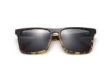 Felix, Yellow Tortoise Rectangle Sunglasses - Folded