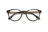 Hope Black, Black Tortoise Oval Glasses - Folded