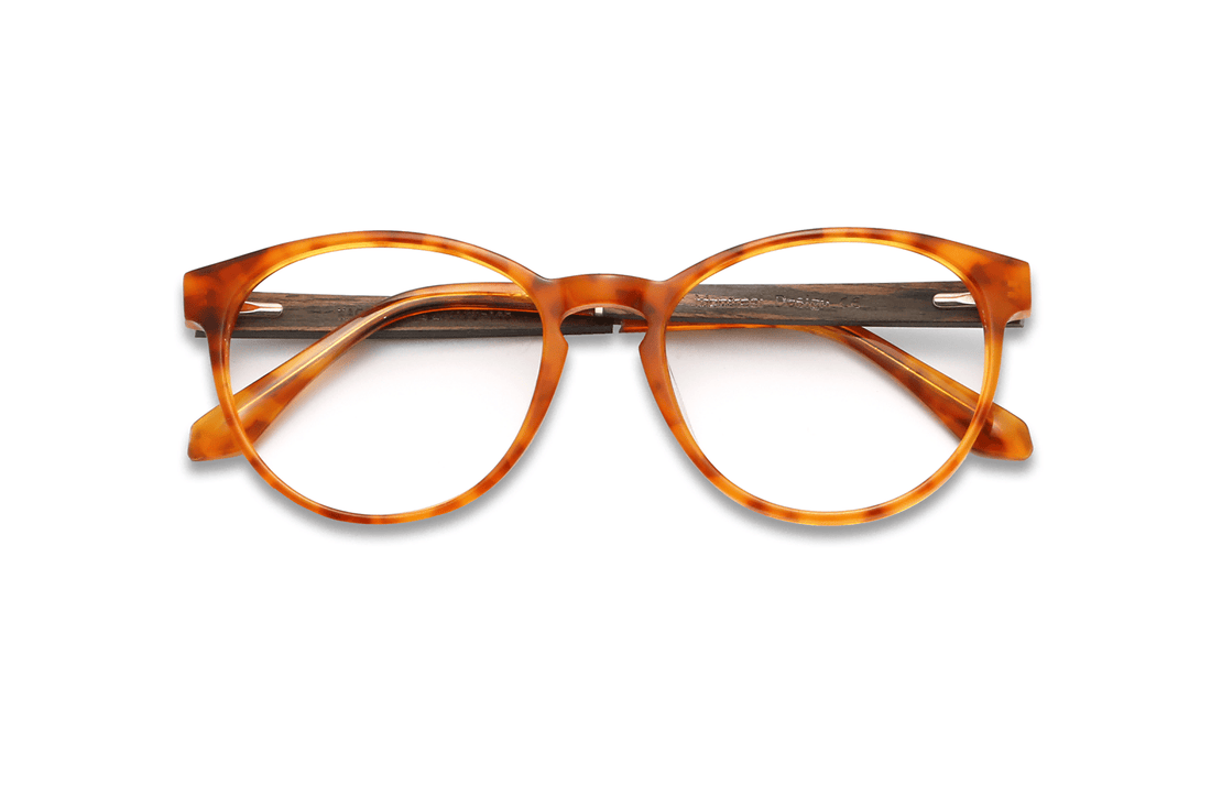 Hope Orange Eyeglasses Folded