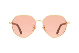 Elton, Elton John Sunglasses in Pink Hexagon - Front