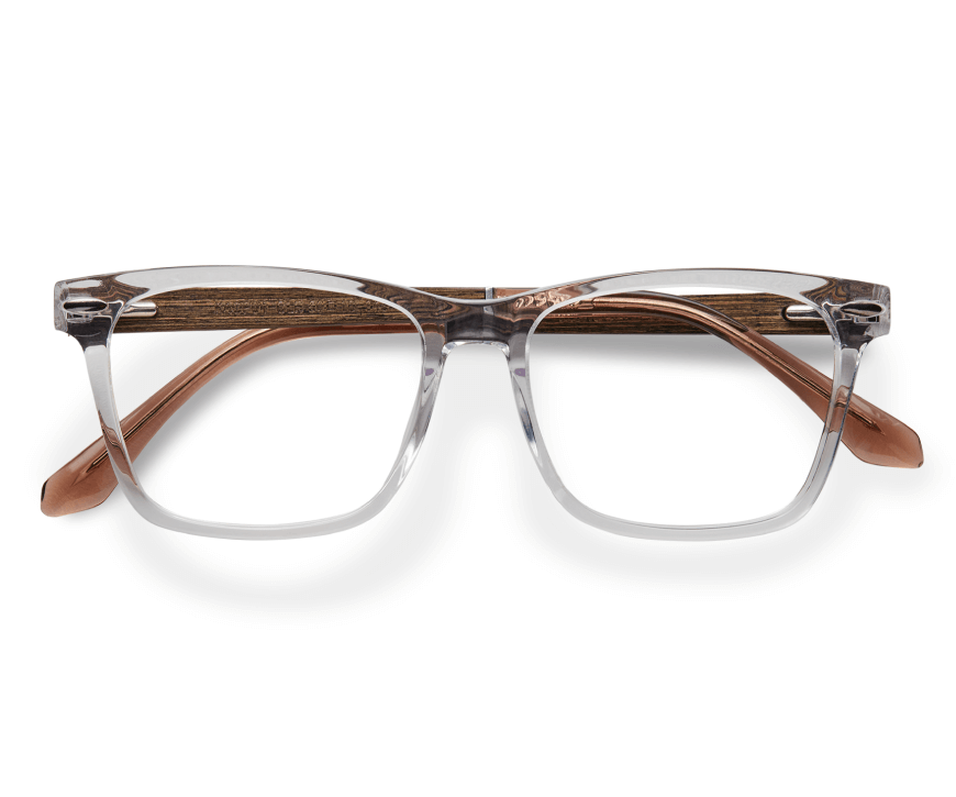 Clear Thick Geek-Chic Acetate Geometric Reading Glasses