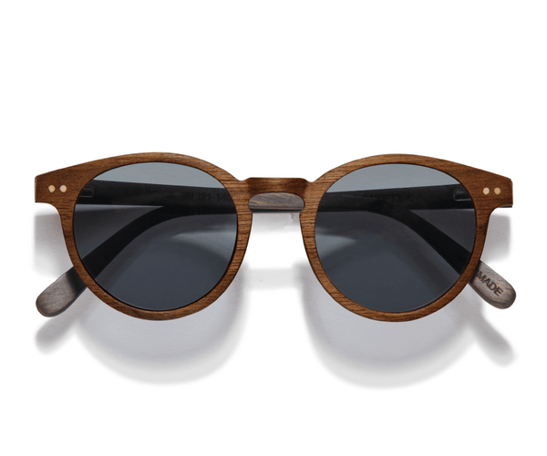 Magnolia Sunglasses, Small Round Wood Sunglasses