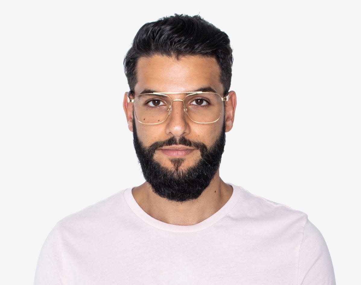 Square store aviator glasses