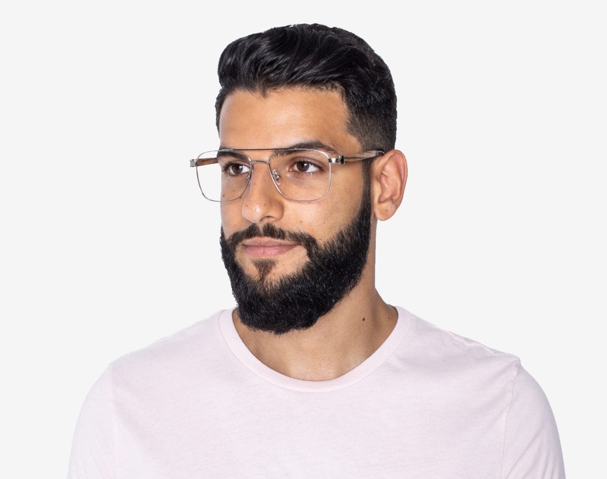 Silver glasses frames store mens