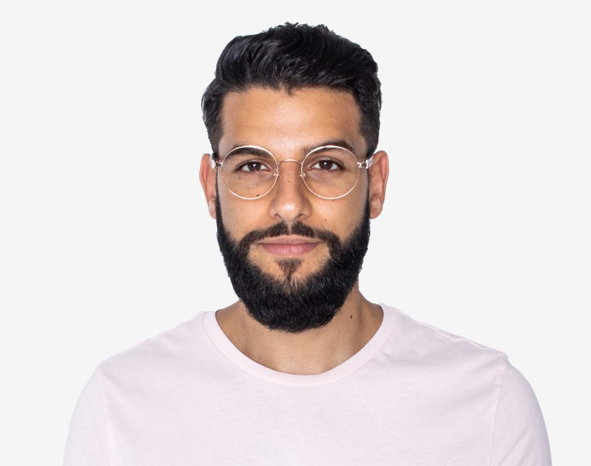 Men in hot sale round glasses